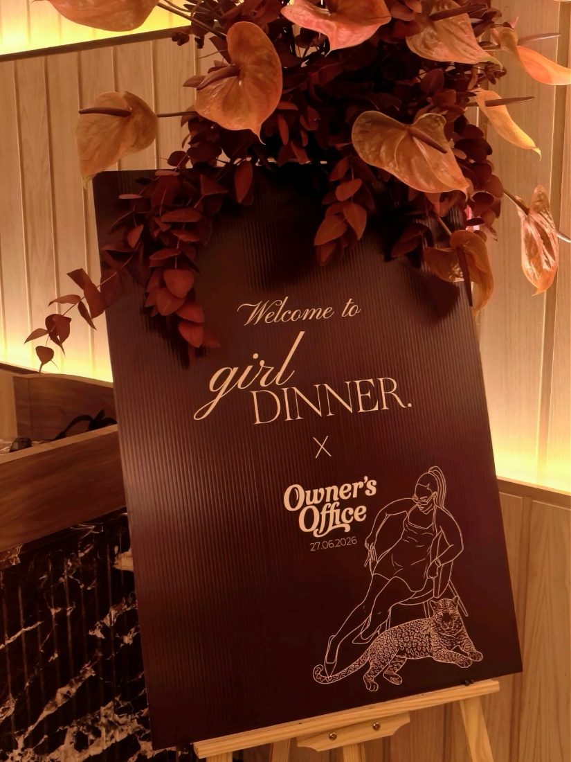 Girl Dinner x Owner’s Office welcome sign